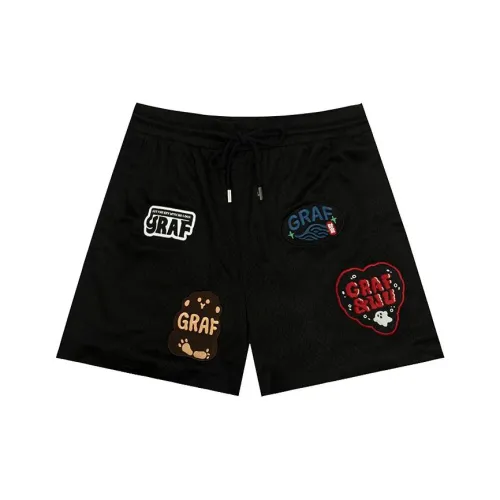 GRAF Double Layer Mesh Удобный Casual Embroidery American Vintage Shorts Unisex