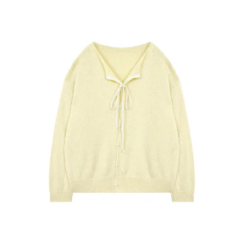 KKX Светло-желтый женский трикотаж