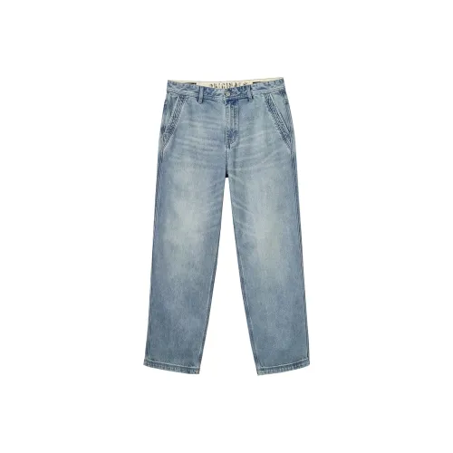 JACK JONES E40 Light Denim Blue Men's Jeans JACK JONES E40 Светлый Деним Синий Мужские Джинсы