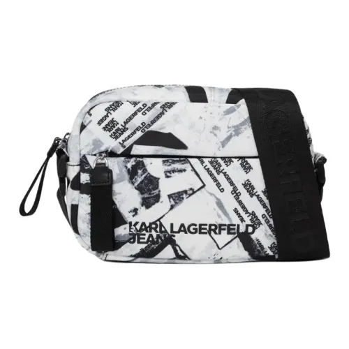 KARL LAGERFELD Полиэстер Курьерская сумка Сумка через плечо Мужская Экрю
