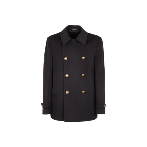 Tagliatore Черное Мужское Пальто