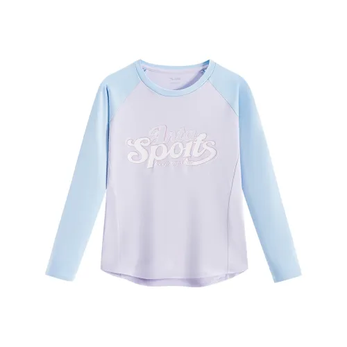 Antakids Трикотажная ткань Длинный рукав Т-рубашка 2025 Осень Подростки