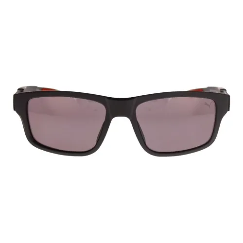 PUMA Ацетатные квадратные солнцезащитные очки для мужчин черные