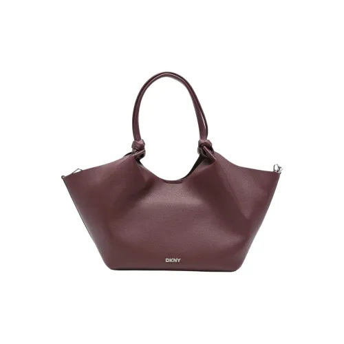DKNY ПУ (полиуретан) Тоут Сумка Сумка для покупок Сумка среднего размера Женская Бордовый Красный
