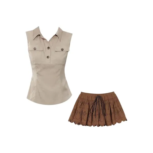 MARIE·COCO Топ+Юбка Женские Комплекты Юбка