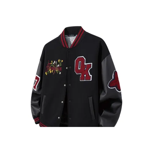 Hungo Черный дракон Phoenix Нейлон с кожаными вставками Унисекс Куртки