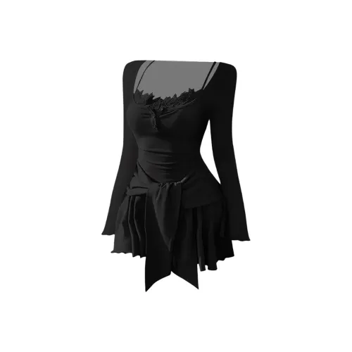 COVER TIME Длинное платье с длинными рукавами женское