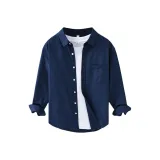 Темно-синяя рубашка (без нижнего белья)