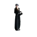 Черный комплект с юбкой (Топ-танк + кардиган + длинная юбка)