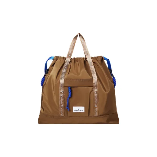 NAUTICA Нейлоновая Сумка на Одно Плечо Стандартная Унисекс Коричневый Бежевый