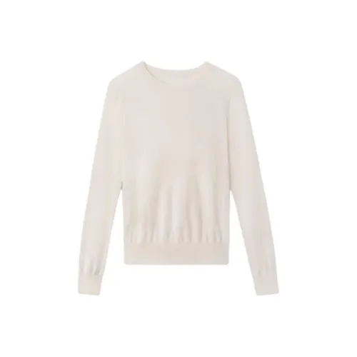 ROMI STUDIO 2025 Осенний Свитер Женский Натуральный Белый