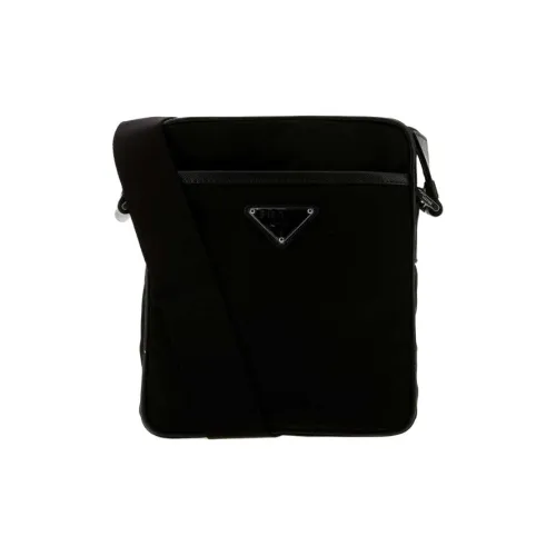 PRADA Saffiano Нейлон Сумка через плечо Мужская Черная