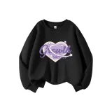 Чёрный/Фиолетовый Цвет Сердце