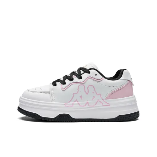 KAPPA Спина к Спине Устойчивые к Износу Низкие Кроссовки для Скейтбординга Женские Классические Белый Пудра