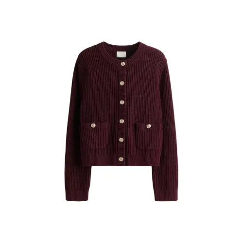 H M Бургунди Женский Трикотаж