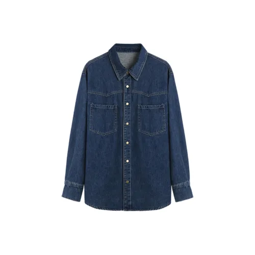 MINETTE Темно-синий женский джинсовые куртки