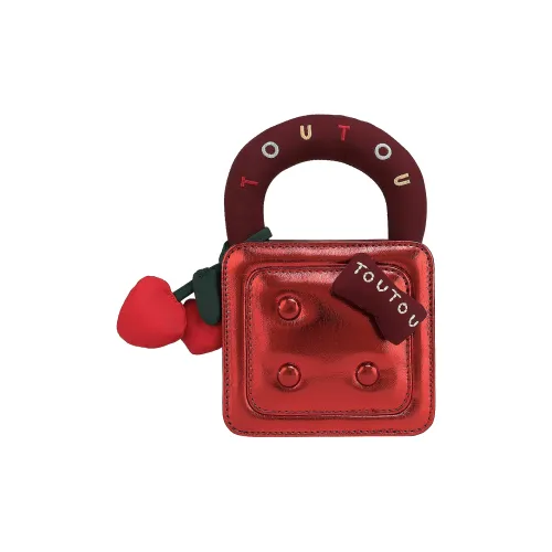 TOUTOU Сумка через плечо из синтетической кожи стандартная женская вишнево-красного цвета