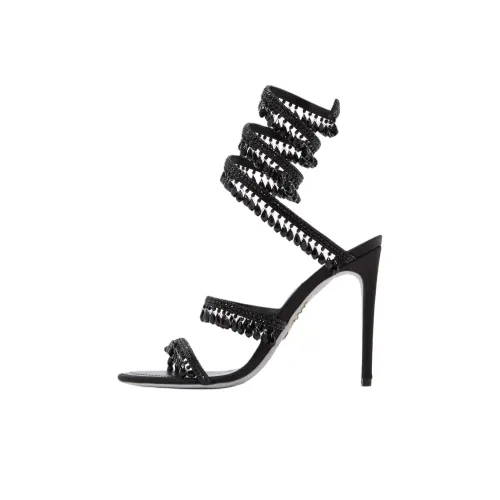 RENE CAOVILLA One Ремень Сандалии 10,5 см Женские Черные