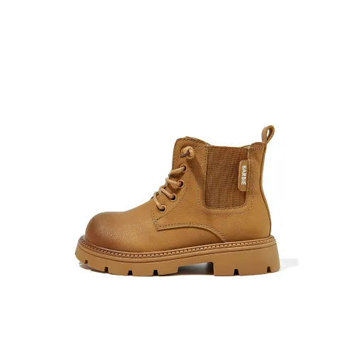 Барби High Топ Детские кожаные сапоги Хаки Детский