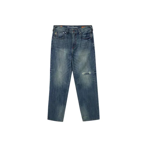 JACK JONES E39 Medium Blue Denim Men's Jeans JACK JONES E39 Средний Синий Деним Мужские Джинсы