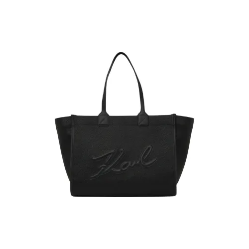 Karl Lagerfeld ПУ (полиуретан) Сумка Большая Женская Черная