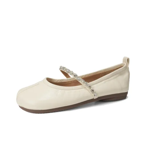 Lanza Mary Jane Shoes Женские Ecru