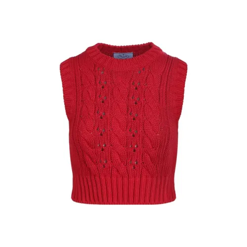 PRADA FW22 Осенний Жилет Женские Красный