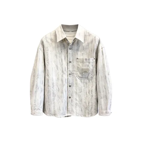 YGQPZHZ Серый Мужские Рубашки