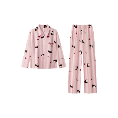 Gongdie Розовый Женский Пижамный Комплект