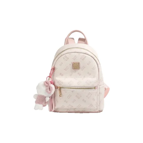 NOMK ПУ (полиуретан) Рюкзак Стандартный Женский Розовый