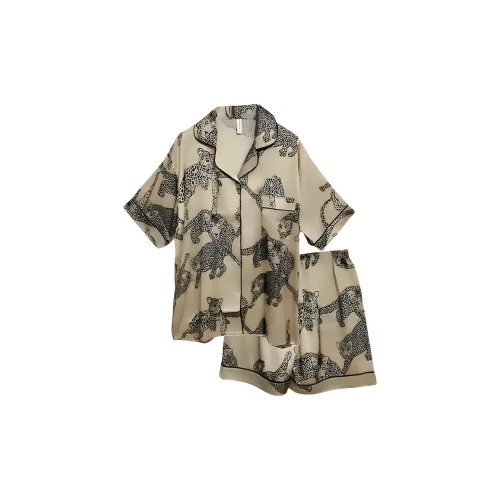 Lanza Floral Yellow Women's Pajama Sets Ланза Цветочный Желтый Женские Пижамные Комплекты