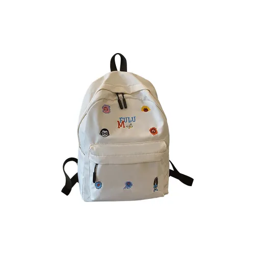 Xmithie Нейлон Рюкзак Унисекс Айвори Черный Розовый Светло-Желтый Светло-Зеленый