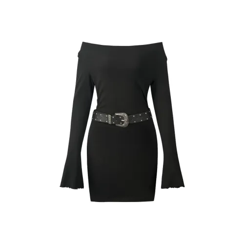 ONE PASS STUDIO Длинное платье с длинными рукавами женское