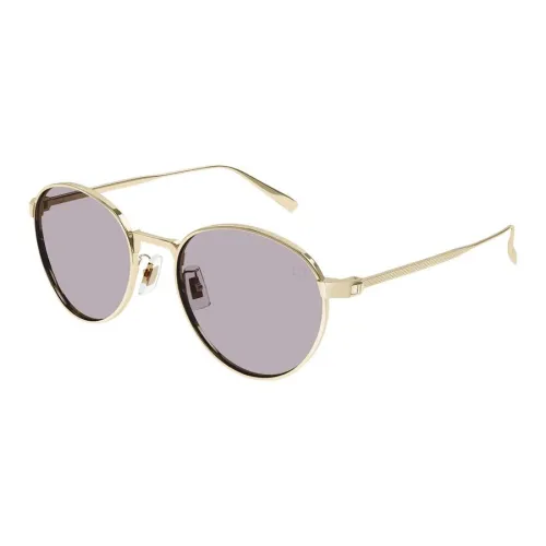 Dunhill Титан OVAL SUNGLASSES Мужской Золотой