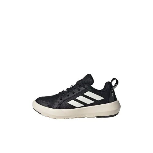 Adidas Terre Дышащие Низкие Кеды Kids Lifestyle Shoes Черные Детские