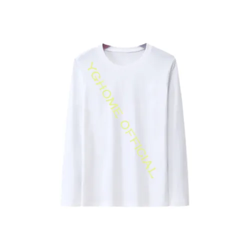 YGHOME OFFICIAL Белый Унисекс Футболки