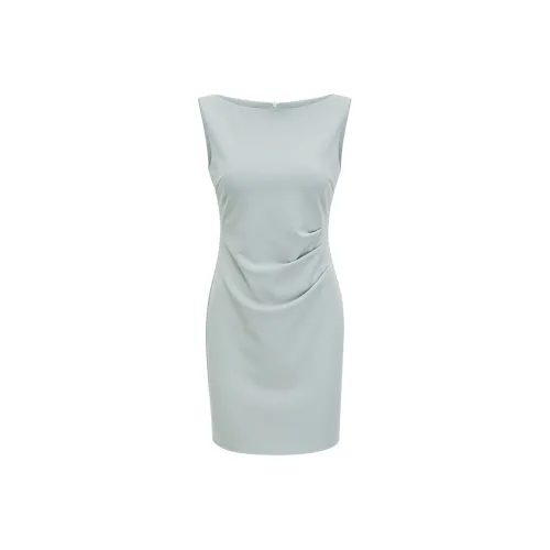 POWXV Зеленые Женские Платья без Рукавов