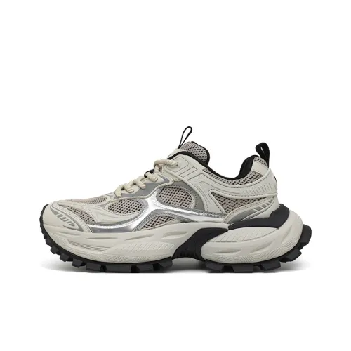 NFL Ultra S Chunky Low Топ Толстая подошва Кроссовки Мужские Бежево-коричневые