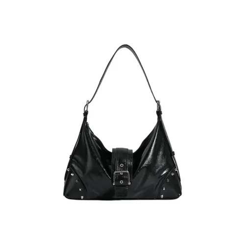 PAYOT Синтетическая кожа Сумка через плечо Стандартная Женская Черная Розовая