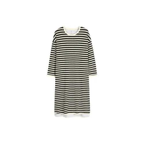 Qian Rise Varied Полосы Женские Ночные сорочки