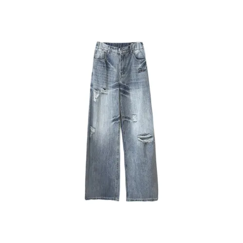 DOUBLE STAR 88 Синий Унисекс Джинсы