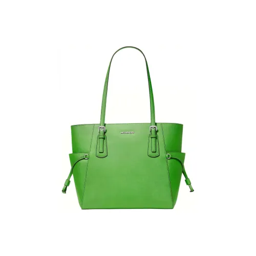 MICHAEL KORS Voyager Кожа Тоут Сумка Сумка для покупок Сумка на плечо Большая Женская Джунгли Цвет