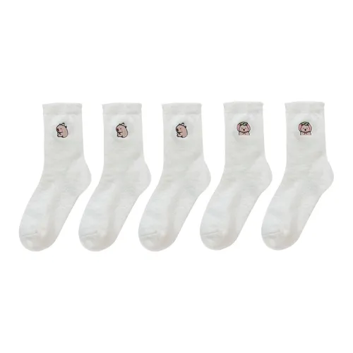 Носки Lan Miao High женские 5 пар сумка для покупок