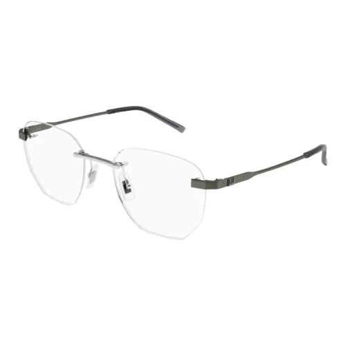 Dunhill Металл Нерегулярная форма Оправы для очков Мужской Серебряный
