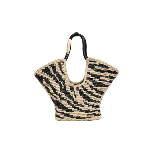 Zimmermann Raffia Одно плечо Сумка Маленькая Женская Черная Зебра Цвет