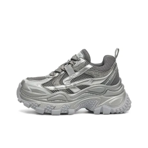 BOERDIQI Дышащий Легкий Увеличение Высоты Низкий Топ Толстая Подошва Женские Кроссовки