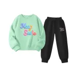 Аква-зеленый/Радужный Расширяющийся Текст-Черный/Белый Розовый Английский язык K