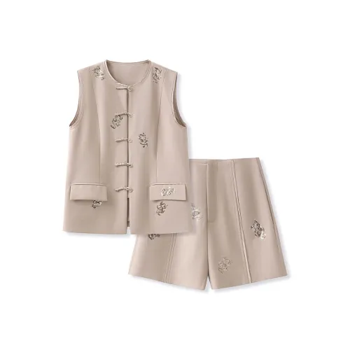 MH Бежевый Женские Повседневные Костюмы