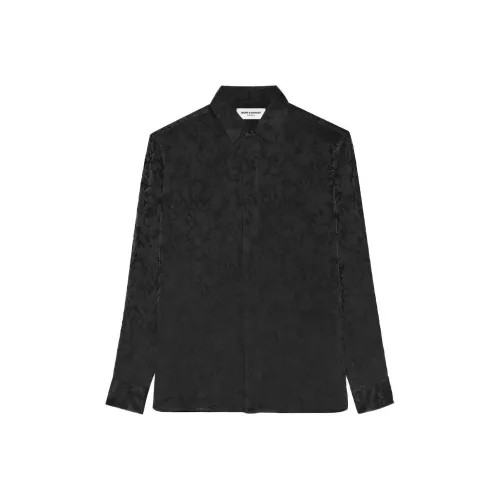 SAINT LAURENT Мужские Черные Рубашки