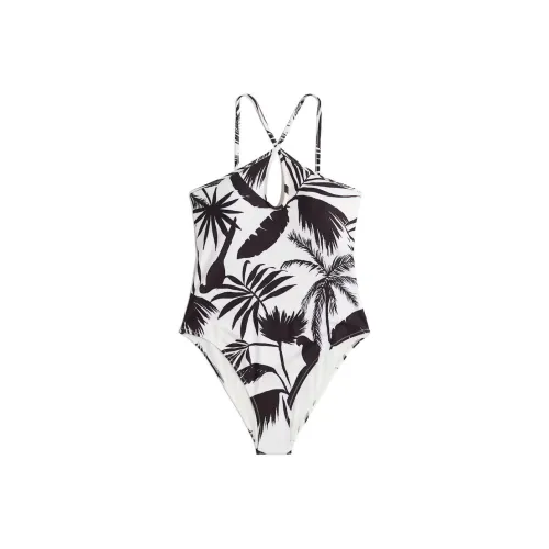 H M Белый Черный Женские Купальники One Piece